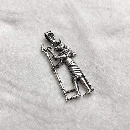 Anubis Egyptian God Jackal Deity Pendant/Necklace