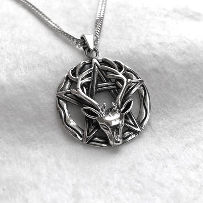 Eikthyrnir Viking Deer God Pendant/Necklace