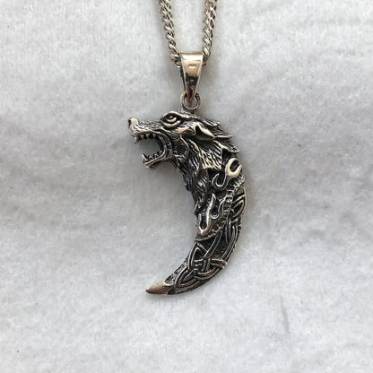 Fenrir Fang Viking Wolf Pendant/Necklace