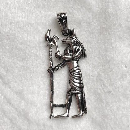 Anubis Egyptian God Jackal Deity Pendant/Necklace