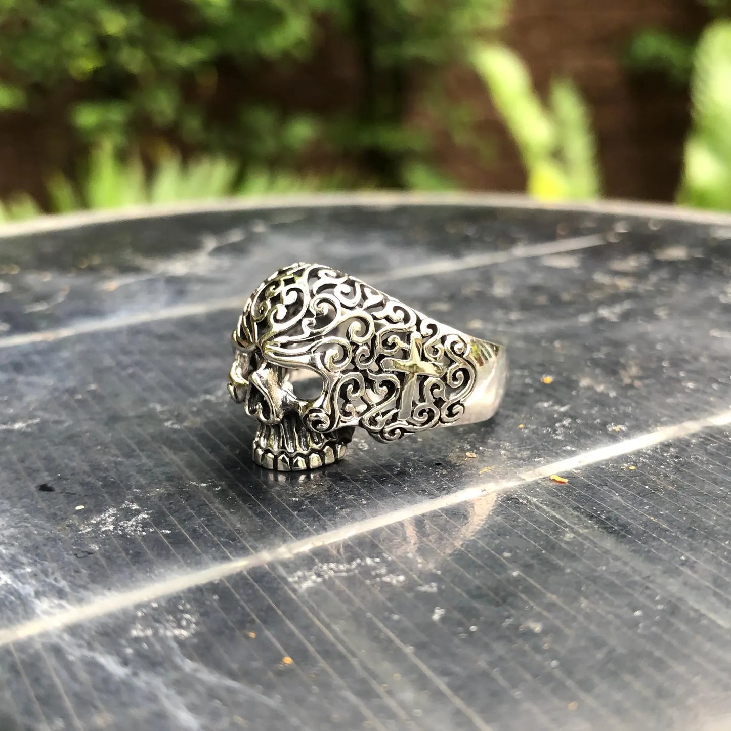 Skull Punk Gothic Biker Ring