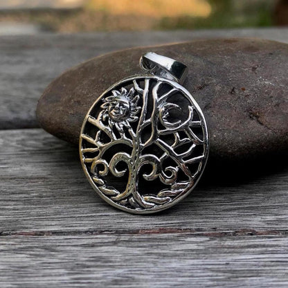 Tree of Life Sun Moon Viking Yggdrasil Pendant/Necklace