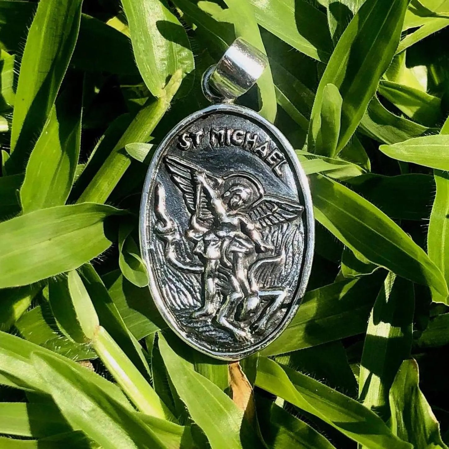 Archangel Saint Michael Christian Guardian Angel Pendant/Necklace