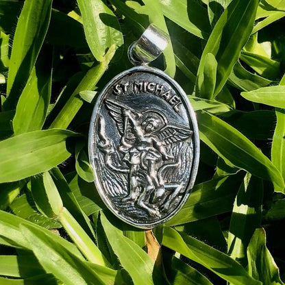 Archangel Saint Michael Christian Guardian Angel Pendant/Necklace