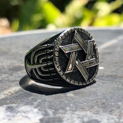 Star of David Hebrew Jewish Ring