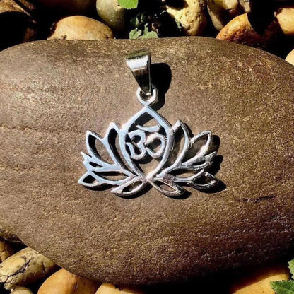 Ohm Buddhism Lotus Pendant/Necklace