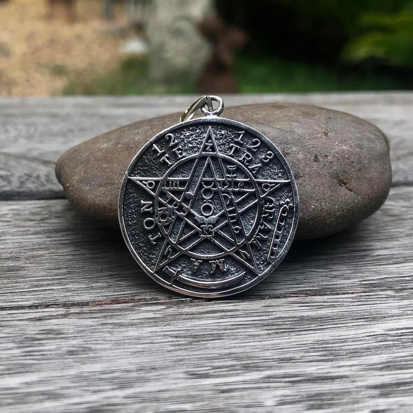 Tetragrammaton Pentagram YHVH Hebrew Pendant/Necklace