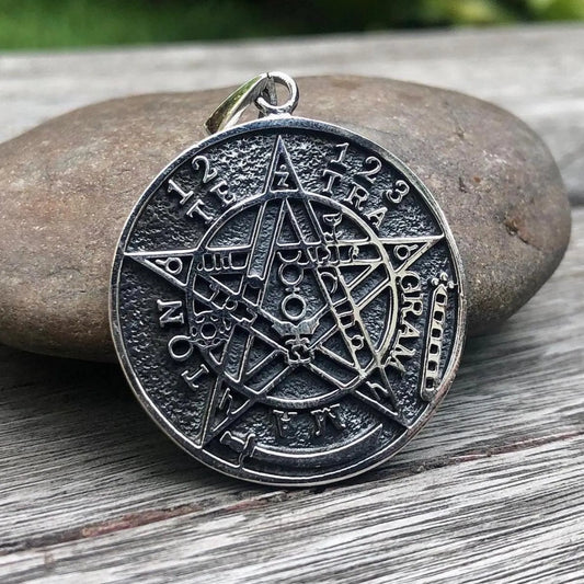 Tetragrammaton Pentagram YHVH Hebrew Pendant/Necklace