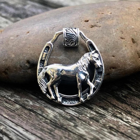 Horseshoe Lucky Charm Pendant