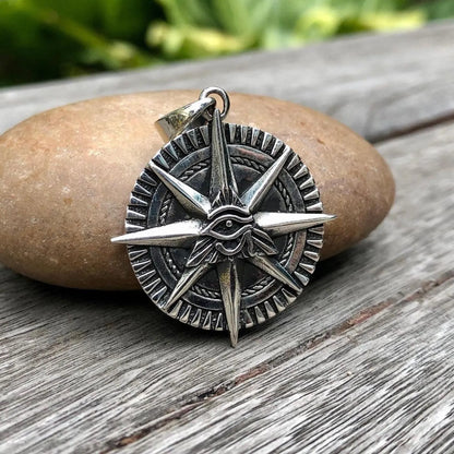 North Star Compass Egypt Eye Pendant/Necklace