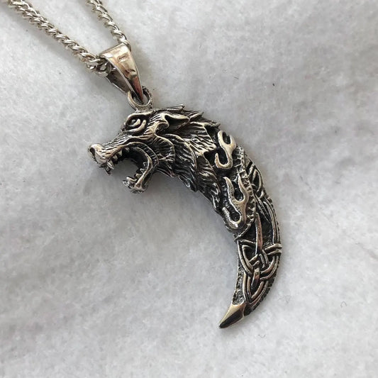 Fenrir Fang Viking Wolf Pendant/Necklace