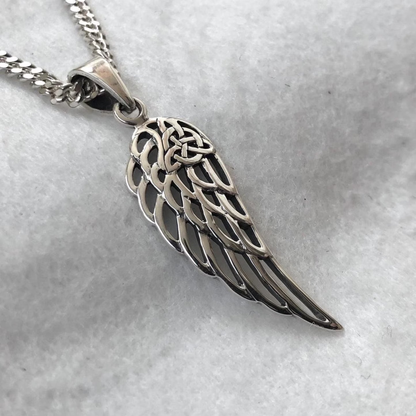 Angel Wing Feather Pendant/Necklace