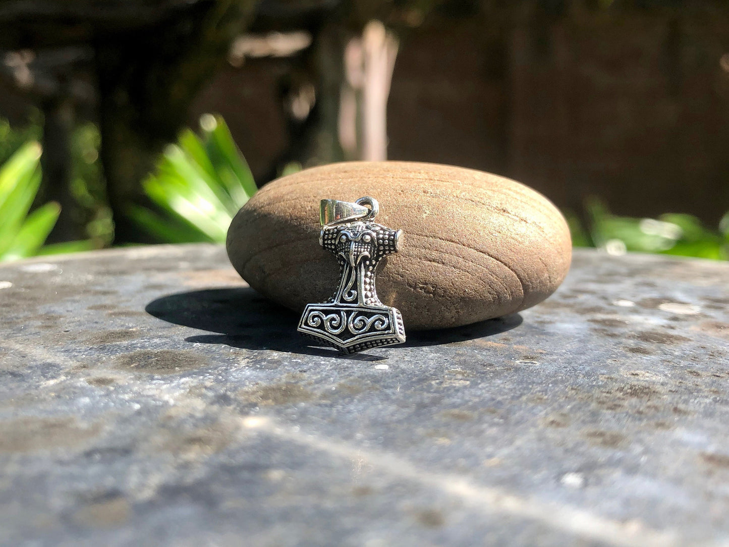 Tiny Thor's Hammer Viking Norse Pendant/Necklace