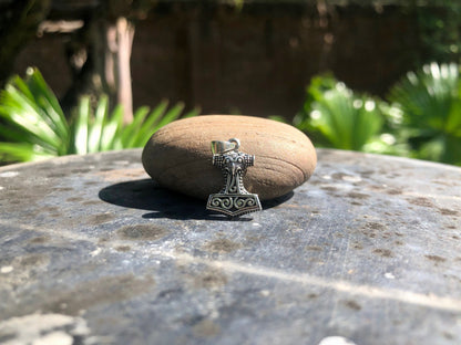 Tiny Thor's Hammer Viking Norse Pendant/Necklace