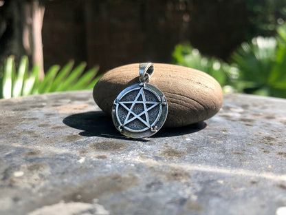 Tiny Pentagram Wiccan Pendant/Necklace