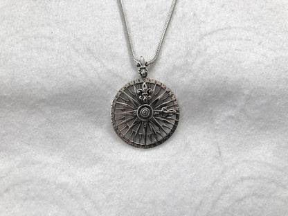 Fleur De Lis Compass Pendant/Necklace