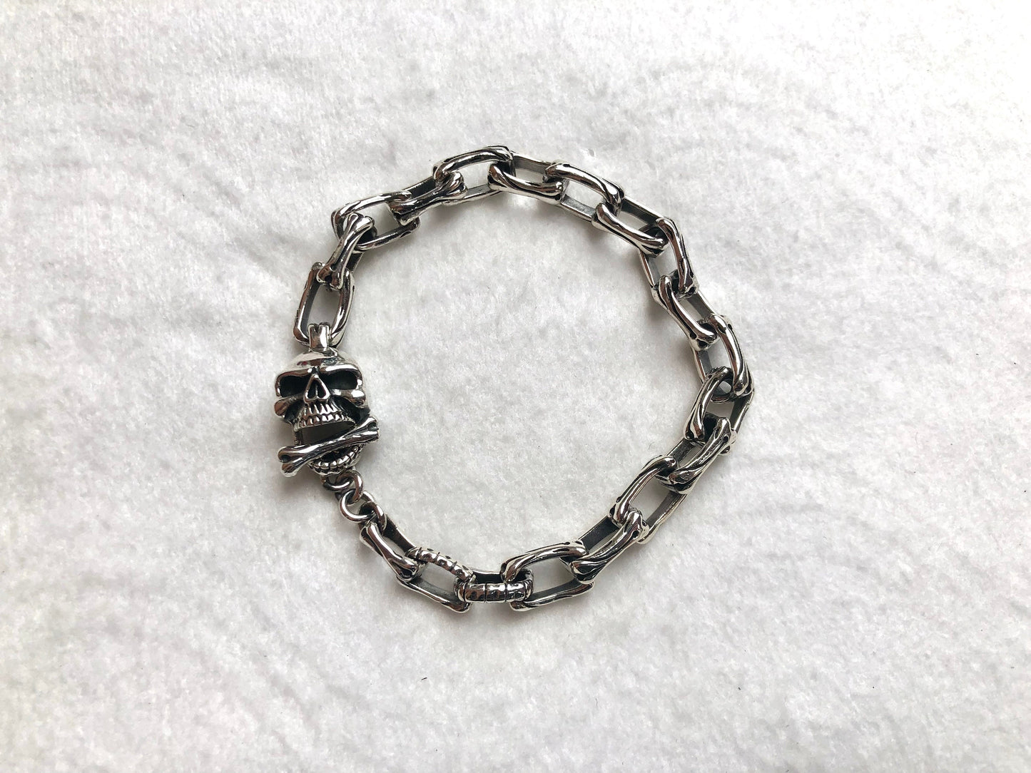 Skull Skeleton Bones Chain Bracelet