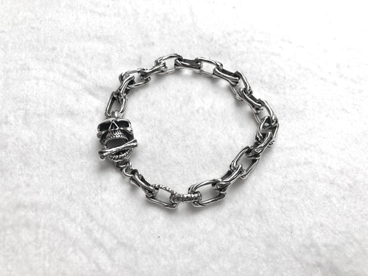 Skull Skeleton Bones Chain Bracelet