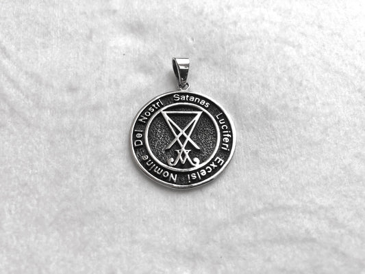 Lucifer Sigil Wiccan Satanic Seal of Satan Pendant/Necklace