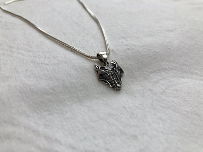 Celtic Wolf Edwardian Style Pendant