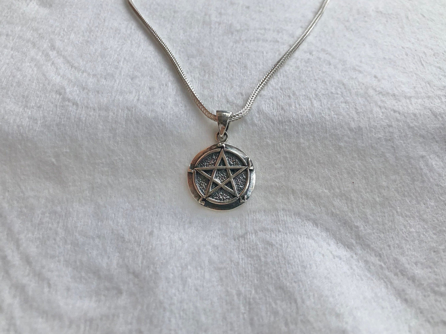 Tiny Pentagram Wiccan Pendant/Necklace