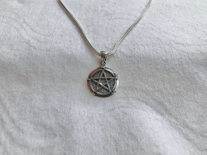 Tiny Pentagram Wiccan Pendant/Necklace