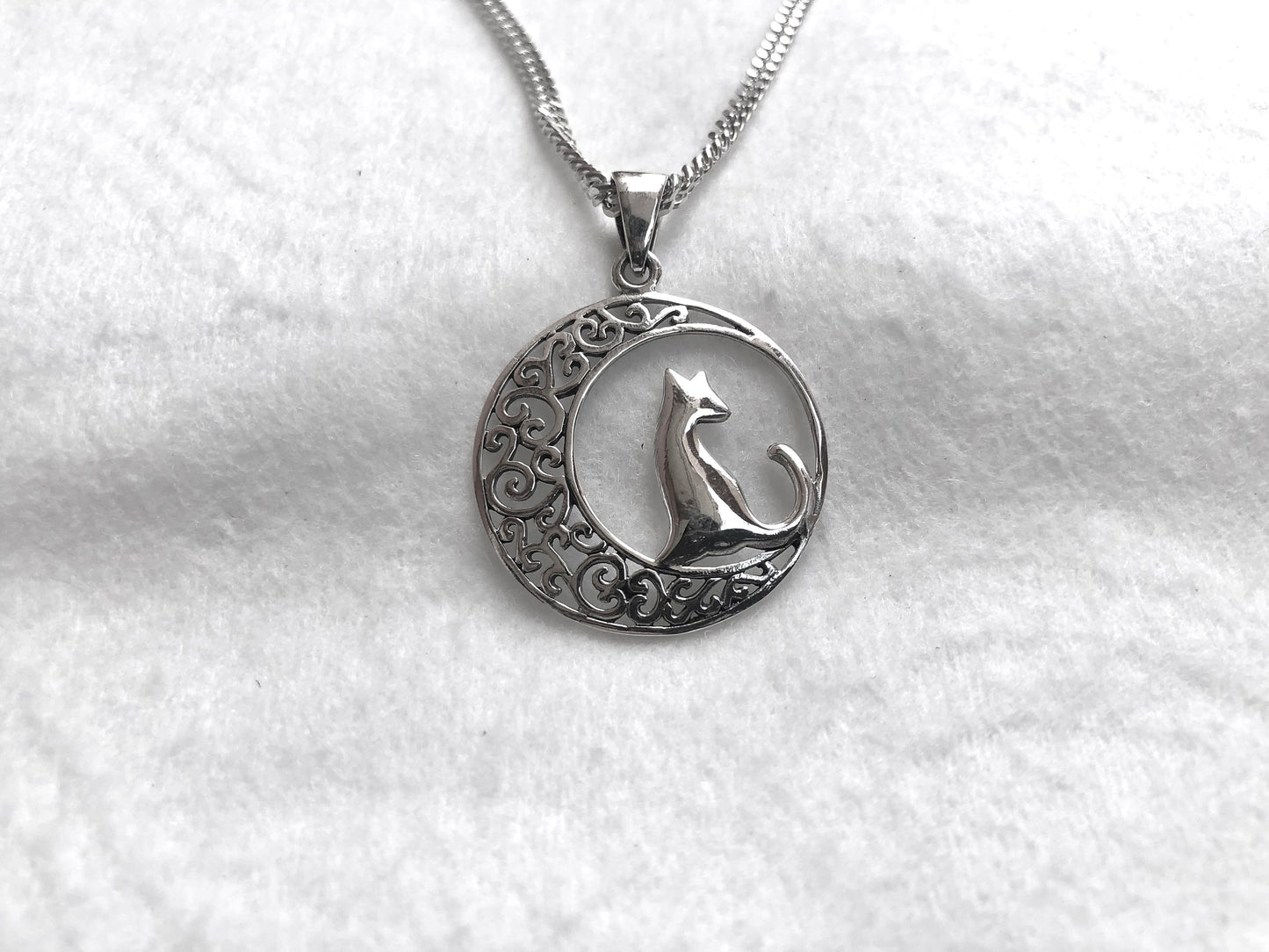 Wiccan Crescent Moon Pendant/Necklace
