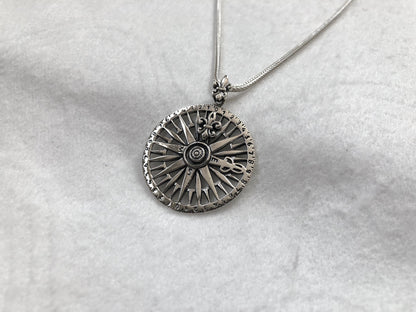 Fleur De Lis Compass Pendant/Necklace