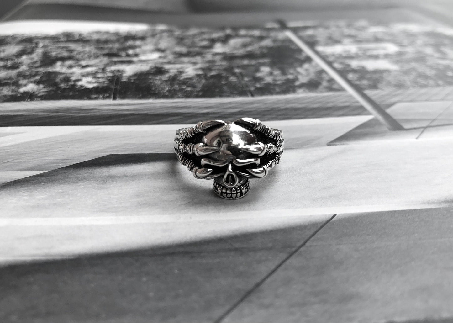 Biker Skull Ring