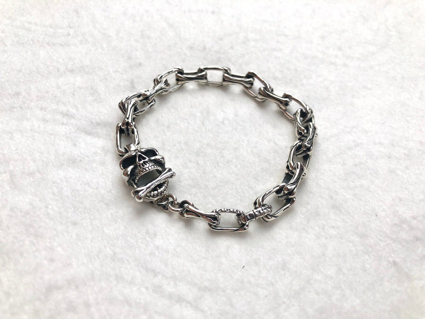Skull Skeleton Bones Chain Bracelet
