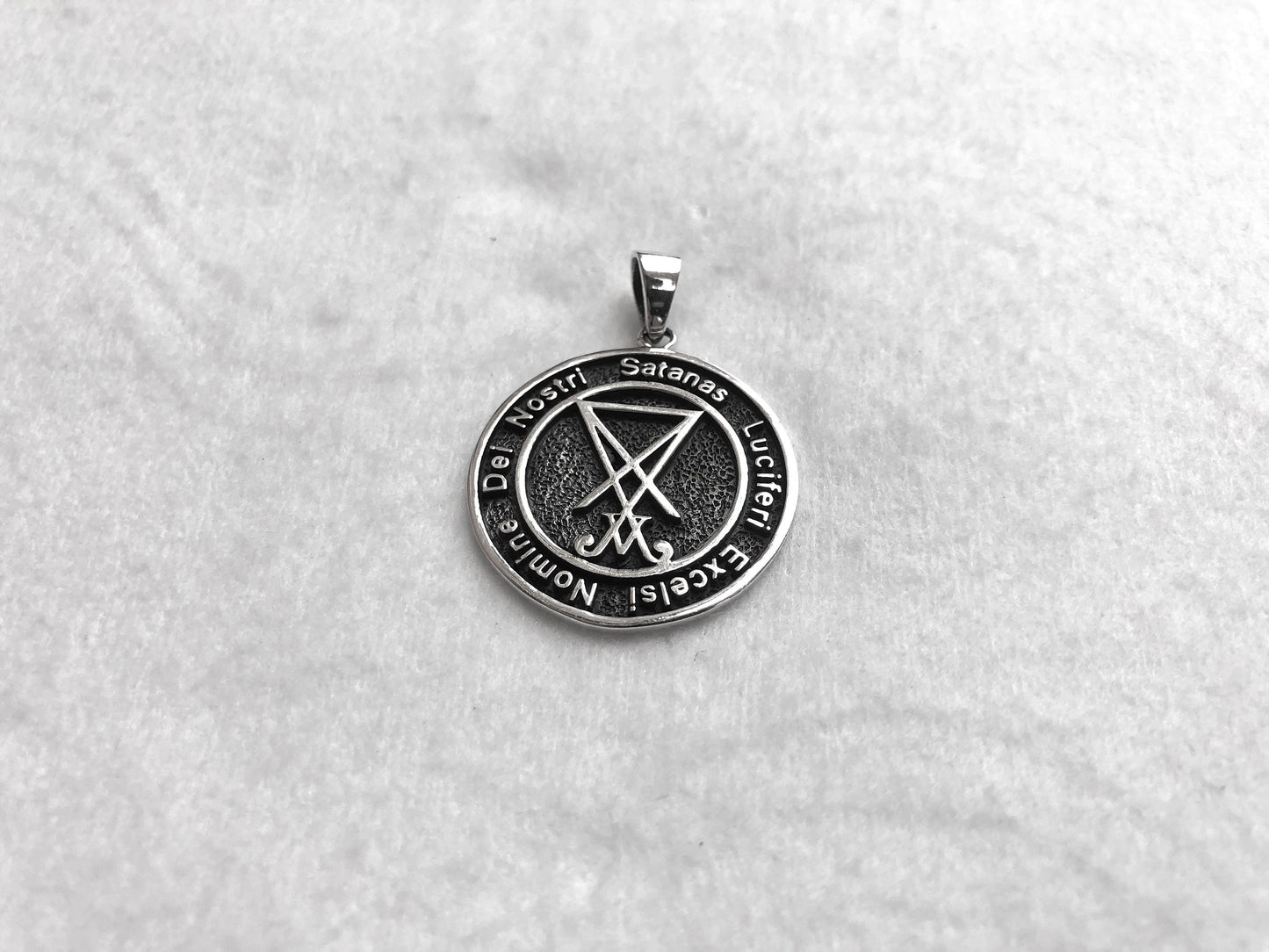 Lucifer Sigil Wiccan Satanic Seal of Satan Pendant/Necklace