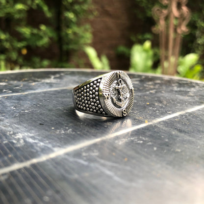 Sailer North Star Compass & Boat Anchor Ring