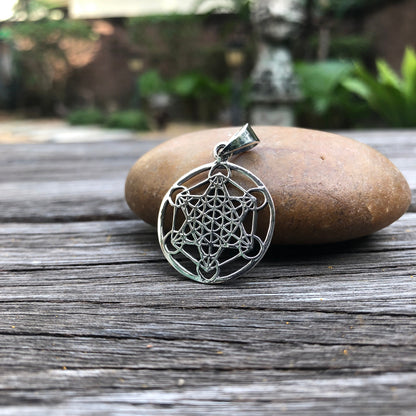 Metatron's Cube Jewish Angel Symbol Pendant/ Necklace