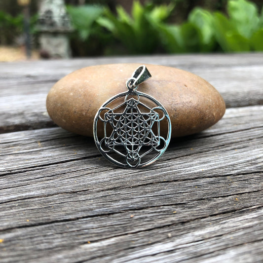 Metatron's Cube Jewish Angel Symbol Pendant/ Necklace