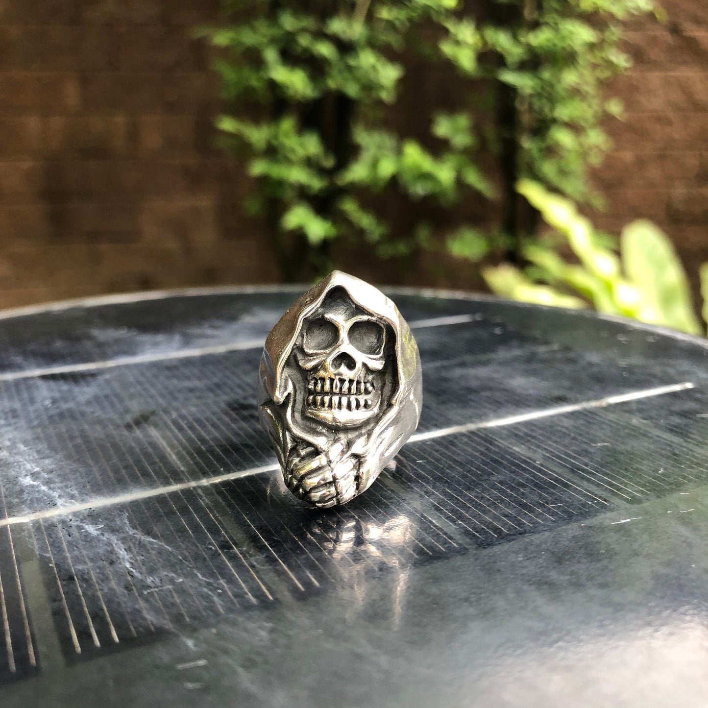 Biker Skull Grim Reaper Ring
