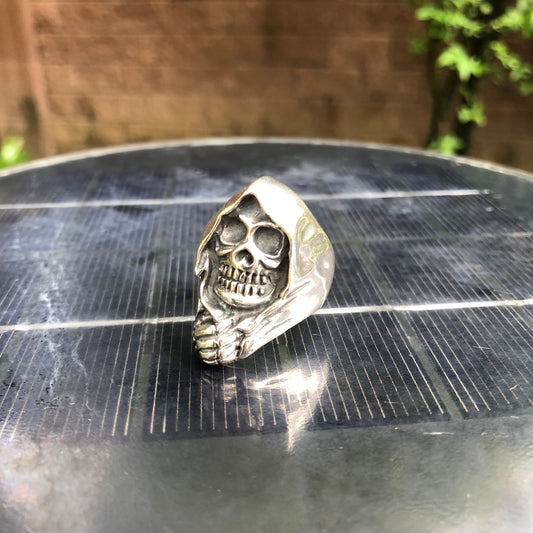 Biker Skull Grim Reaper Ring