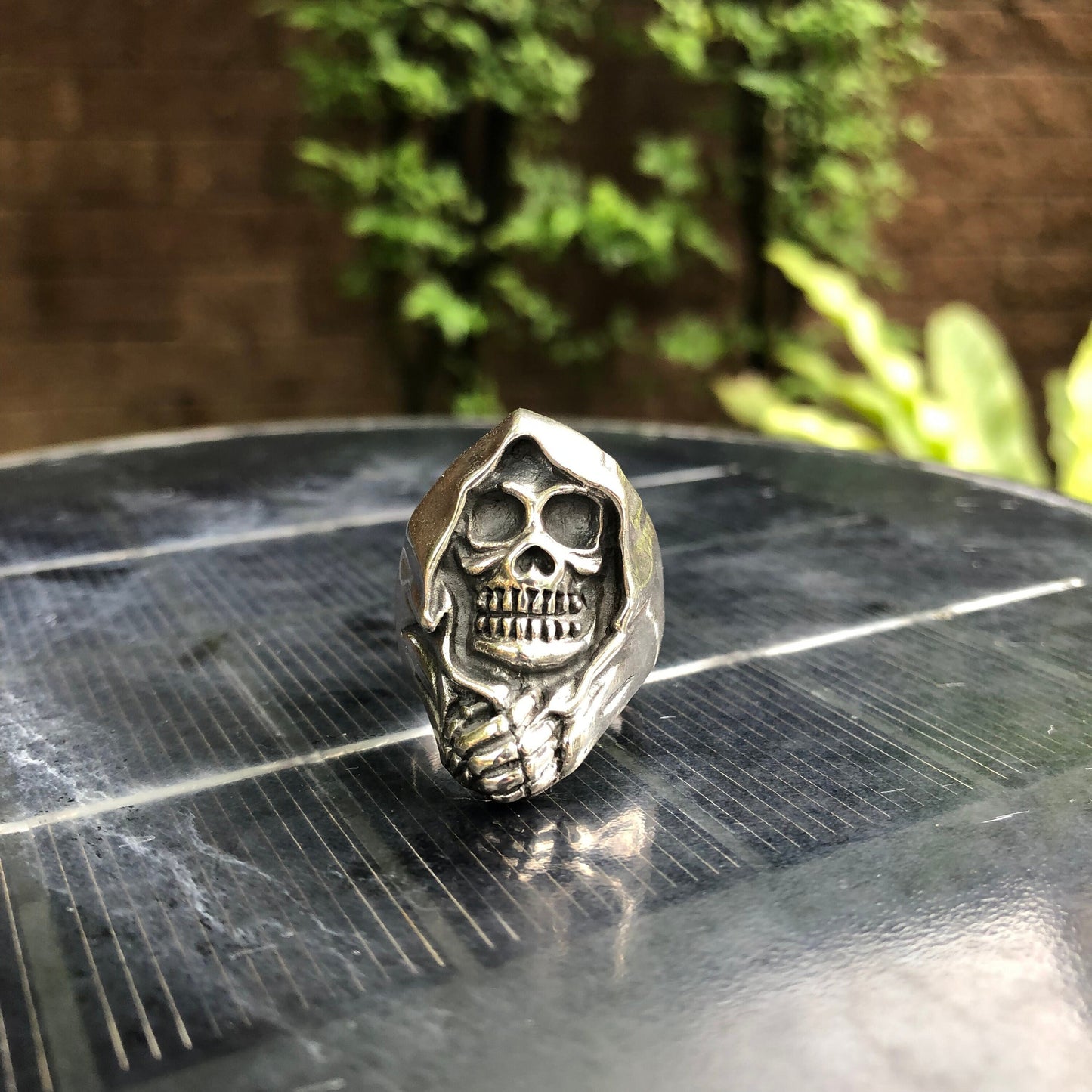 Biker Skull Grim Reaper Ring