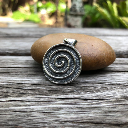 Ancient Spiritual Spiral Divine Feminine Goddess Pendant/ Necklace