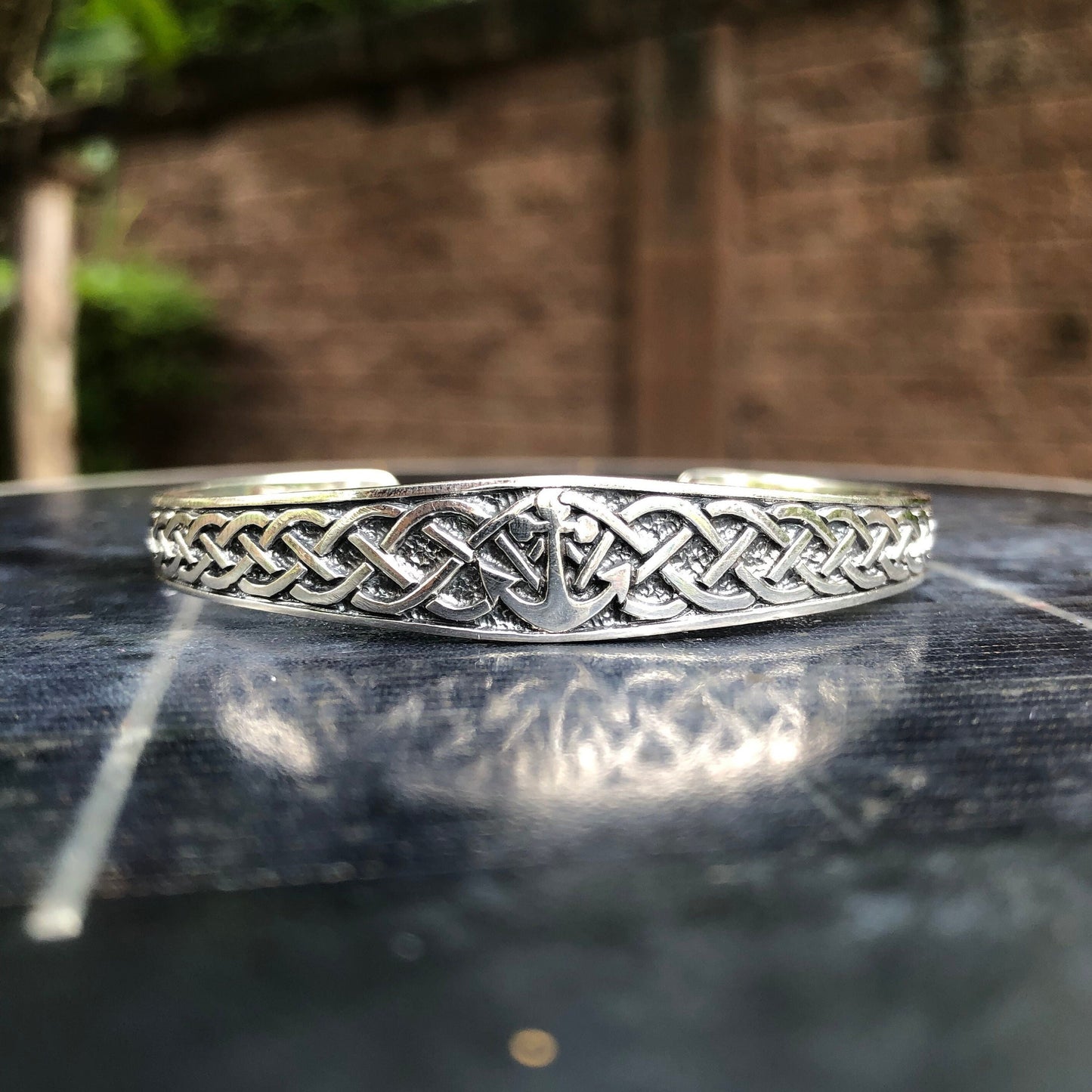 Sailor Anchor Celtic Knot Cuff Bracelet
