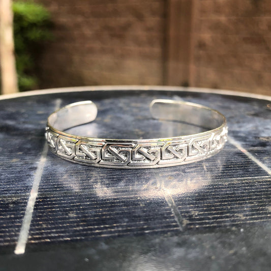 Viking Celtic Knot Design Cuff Bracelet