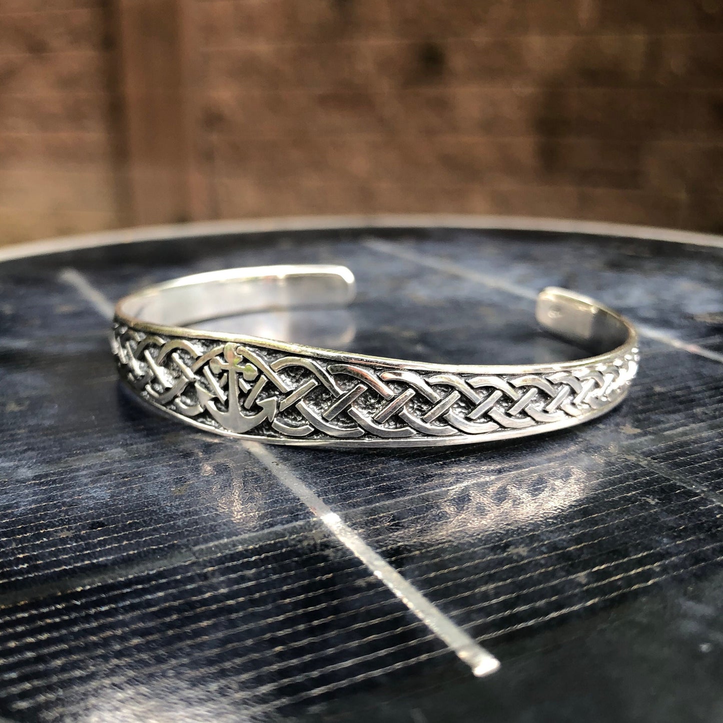 Sailor Anchor Celtic Knot Cuff Bracelet