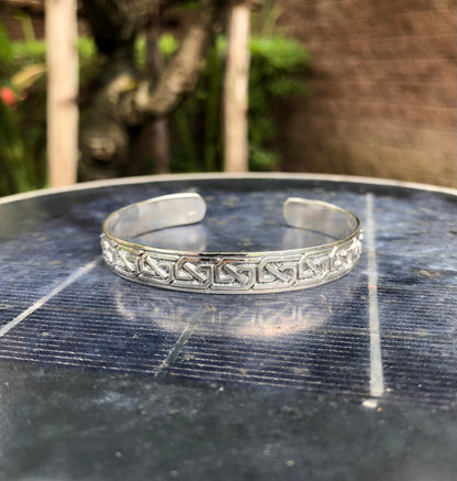 Viking Celtic Knot Design Cuff Bracelet