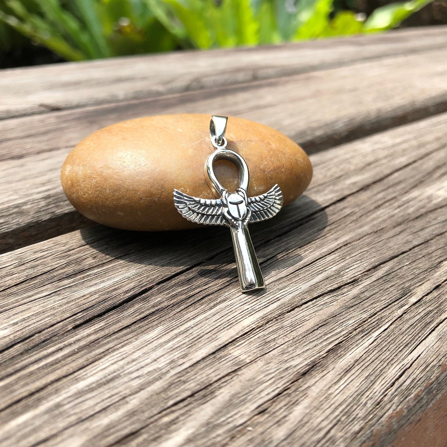 Egypt Cross Ankh Egpytian Scarab Pendant/Necklace