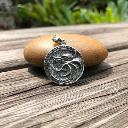Fenrir Viking Wolf Norse God Pendant/Necklace
