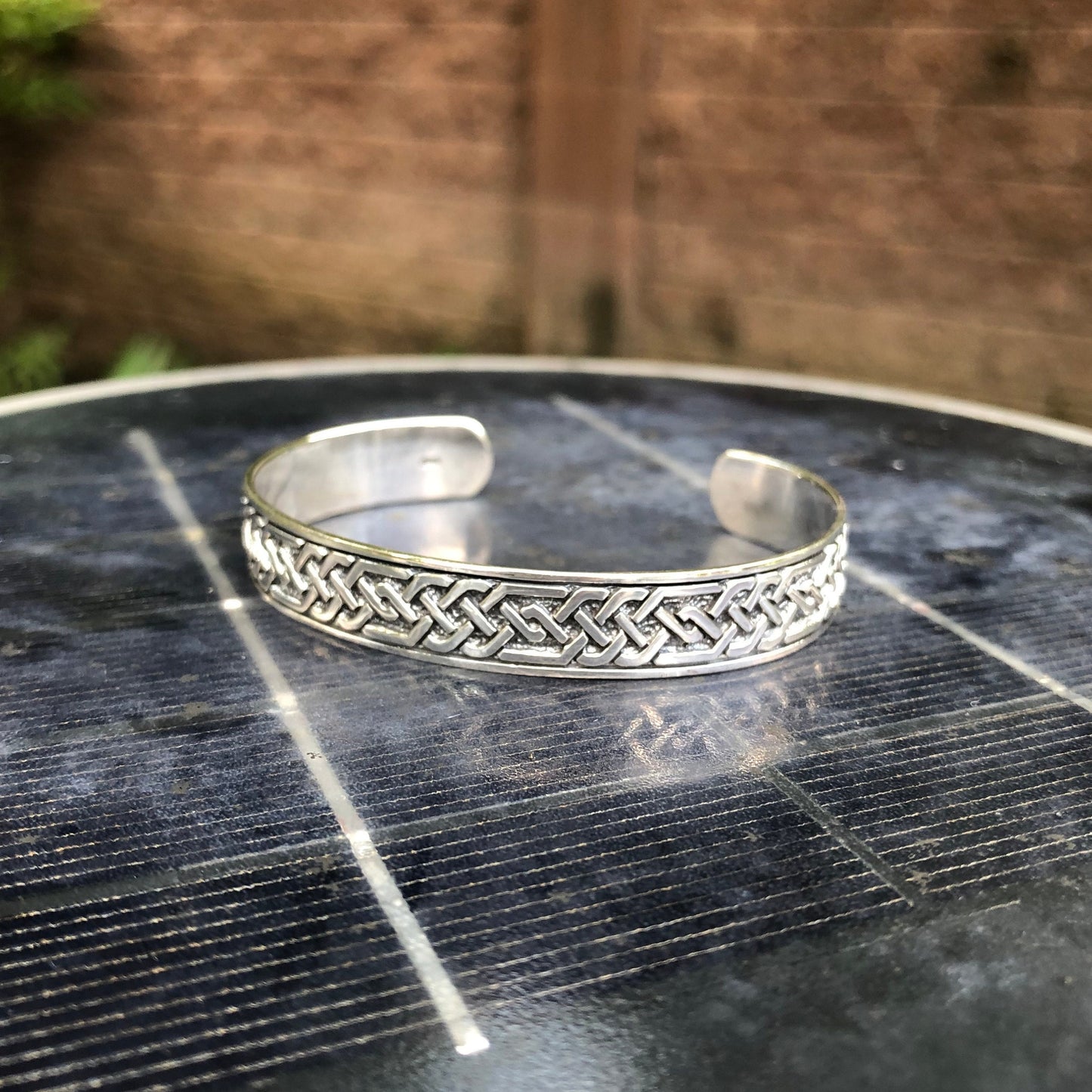 Viking Celtic Knot Infinity Cuff Bracelet