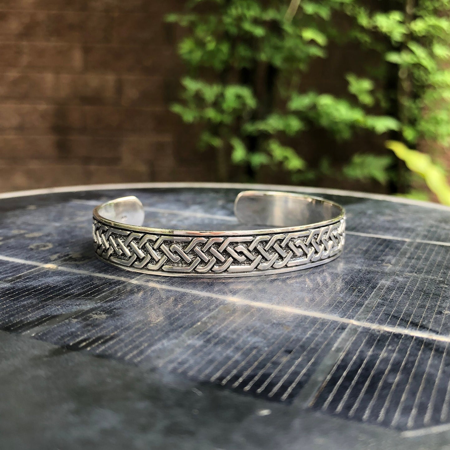 Viking Celtic Knot Infinity Cuff Bracelet