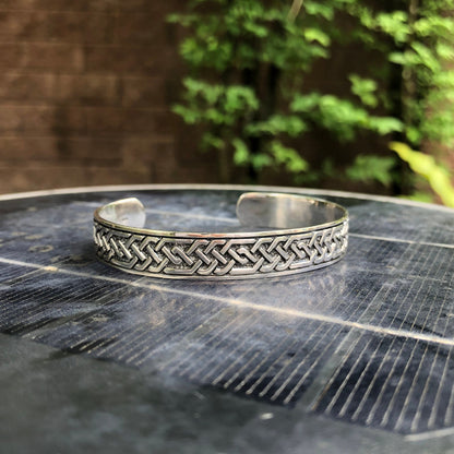 Viking Celtic Knot Infinity Cuff Bracelet