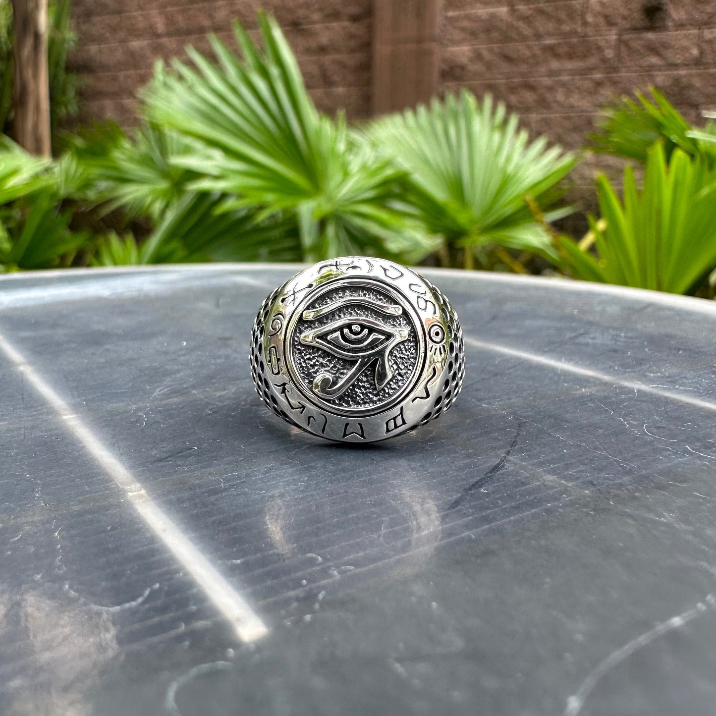 Eye of Horus Egypt Hieroglyphic Ring