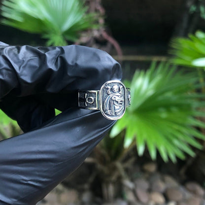 Sekhmet Egyptian Goddess of War & Egyptian Cross Ankh Ring