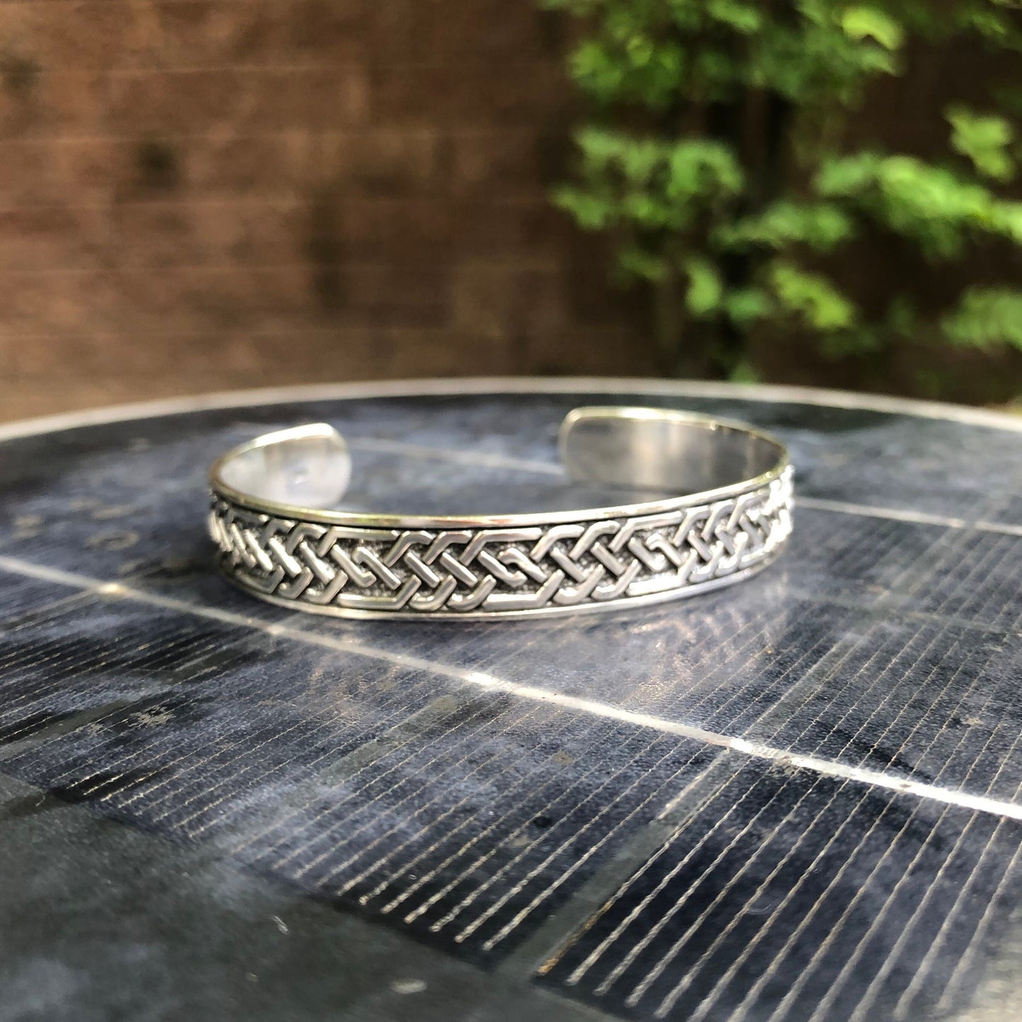 Viking Celtic Knot Infinity Cuff Bracelet